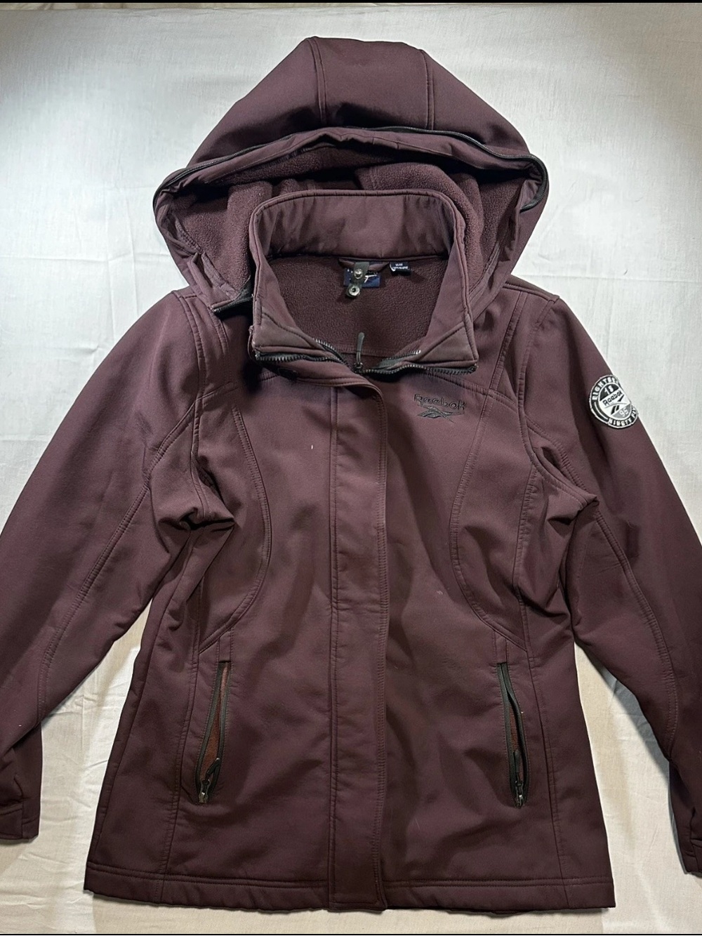 Reebok Women's Hooded Ski Jacket - Plum/Burgundy